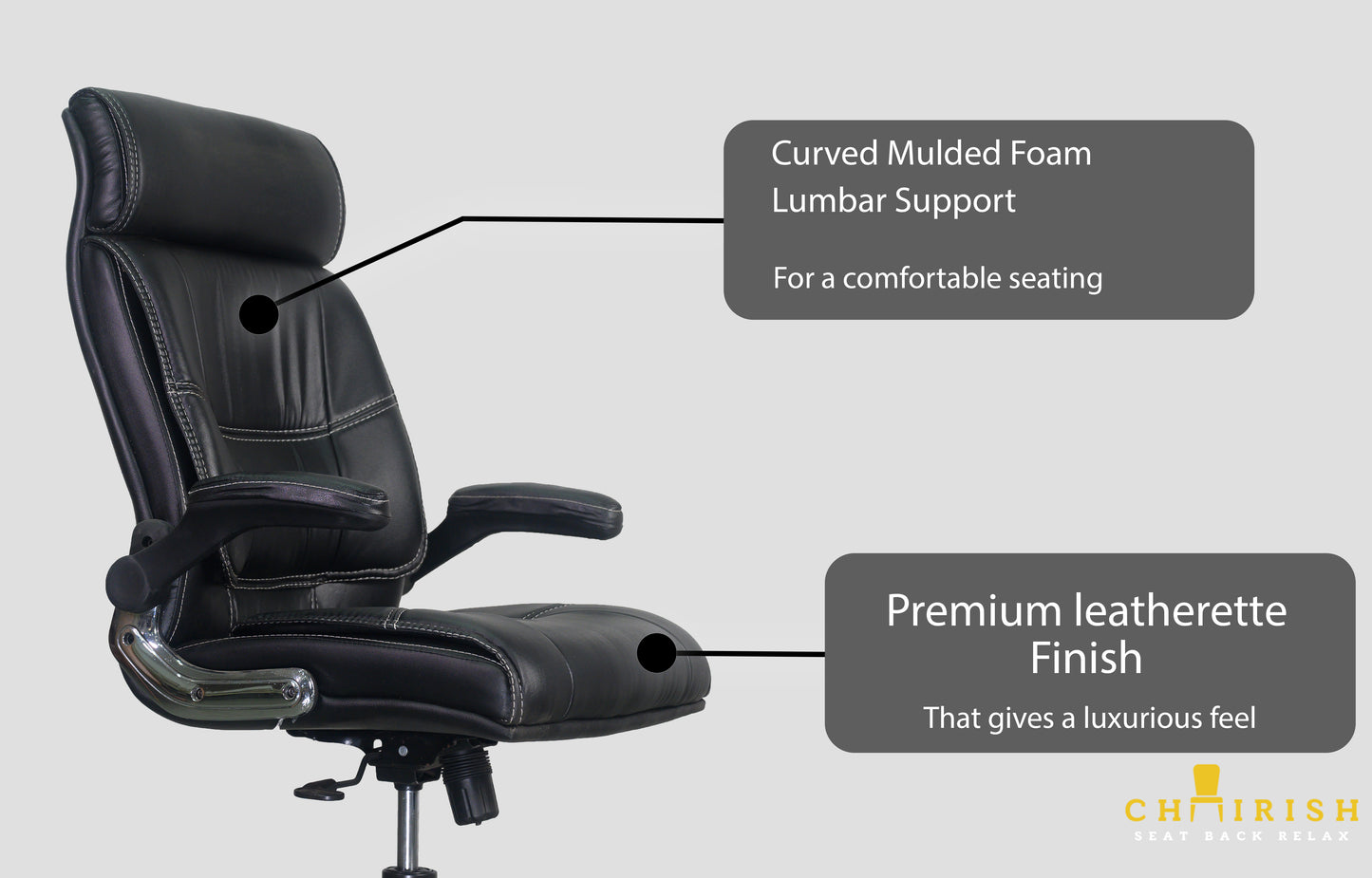 Chairish Vienna Fabric Office Chair