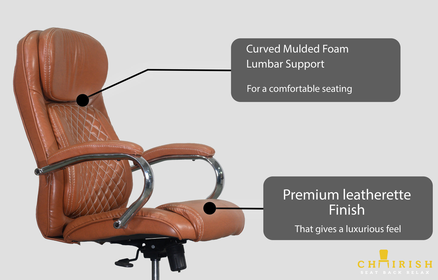 Chairish Urbane Premium Leatherette Executive Chair